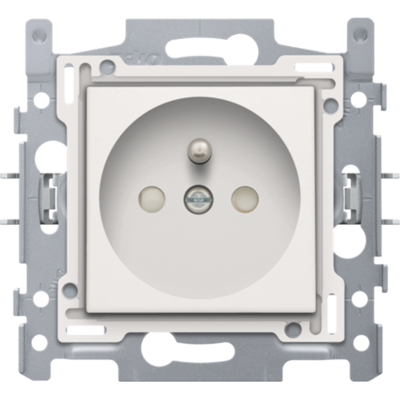 Stopc met penaarding 28.5mm diepte (sokkel + toets) White (schroefklemmen)