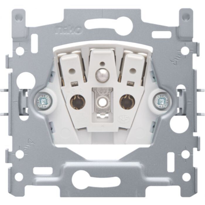 Sokkel stopcontact met penaarding - 28.5mm (insteekklemmen)