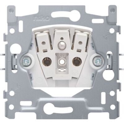 Sokkel stopcontact met penaarding - 28.5mm (insteekklemmen)