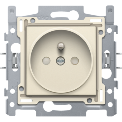 Stopc met penaarding 21mm diepte (sokkel + toets) Cream (insteekklemmen)