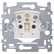 Sokkel stopcontact zonder aarding - 21mm (schroefklemmen)