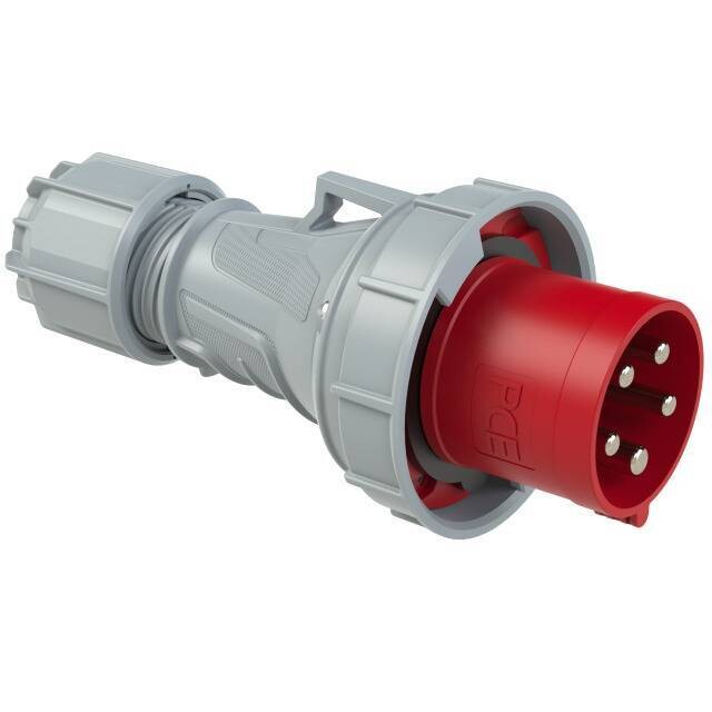 CEE stekker 5P 125A 400V IP67 Rood CEE stekker 5P 125A 400V IP67 Rood