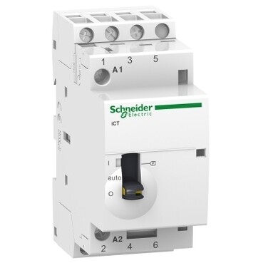 Contactor iCT 25A 3NO 230V magneetschakelaar handbediend