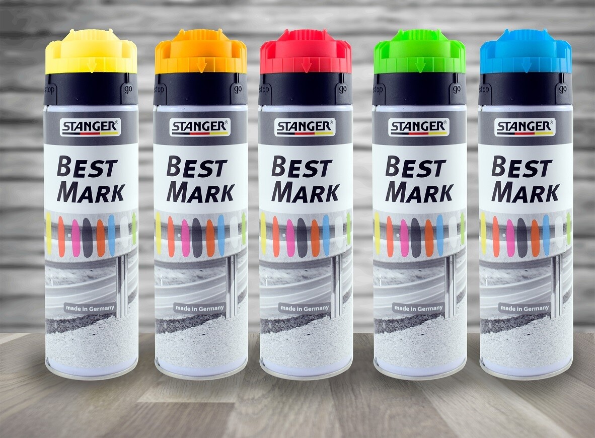Markeerverf spuitbus verticaal fluor groen