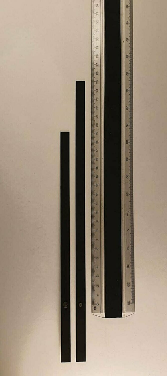 Großer Zeigersatz - Balkenform schwarz - 250 mm