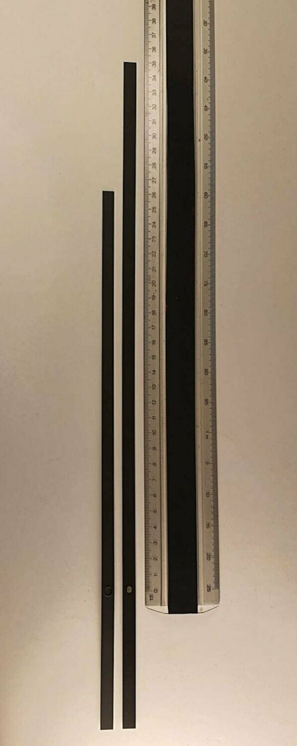 Großer Zeigersatz - Balkenform schwarz - 350 mm