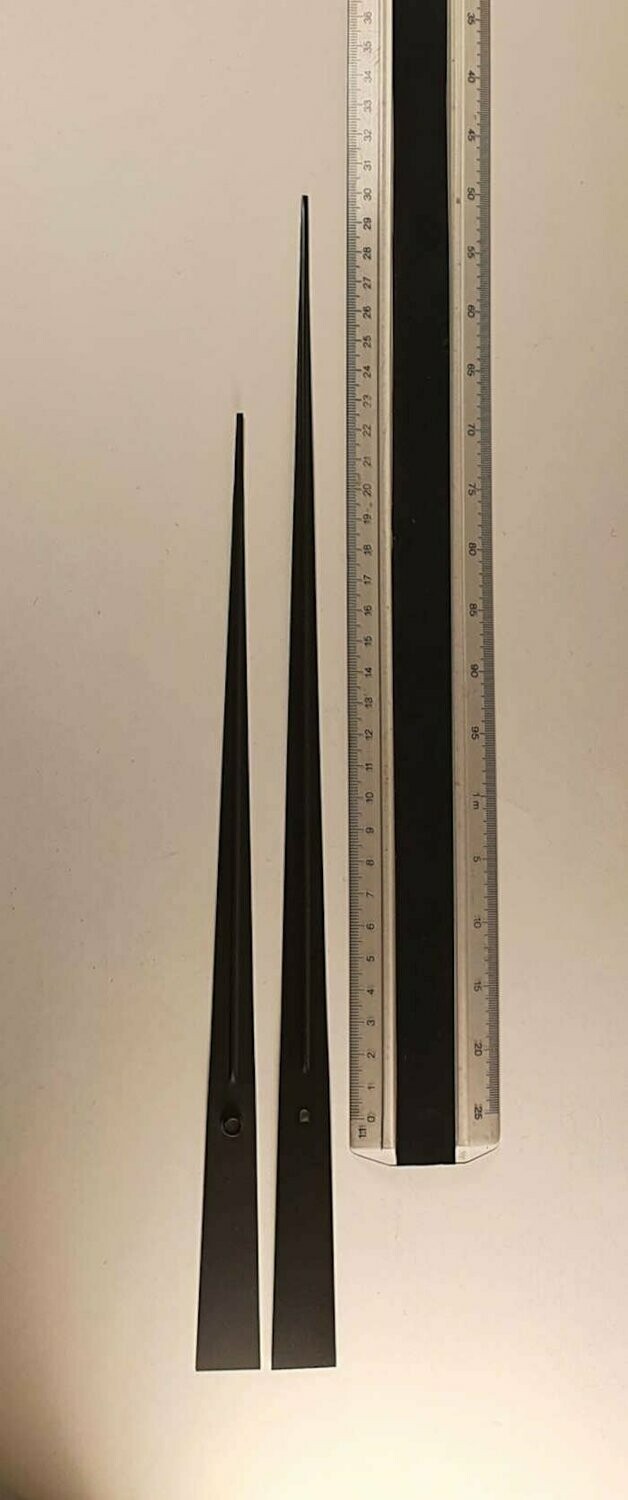 Großer Zeigersatz - Pfeilform schwarz - 300 mm