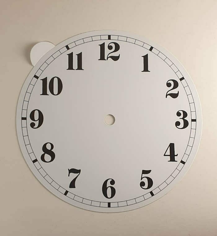 Zifferblatt PVC selbstklebend - 185 mm