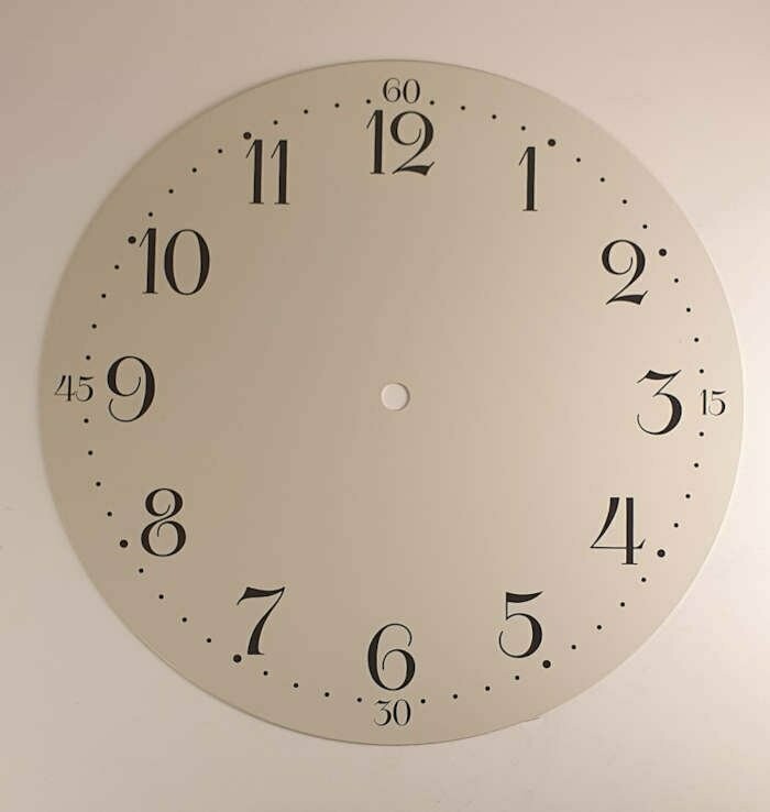 Zifferblatt Aluminium Ø 260 mm - arabisch