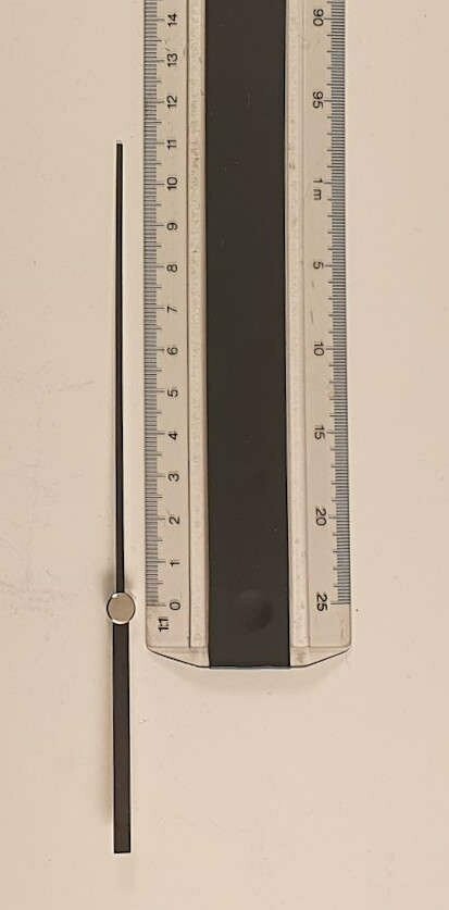 Großer Sekundenzeiger für Werke mit hohem Drehmoment  - 110 mm bzw. 125 mm