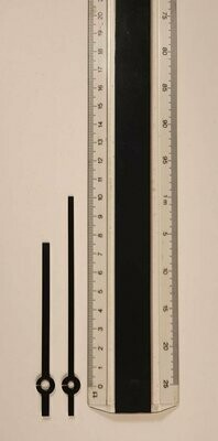 Rundschaft-Zeigerpaar Balkenform verschiedene Farben - 100 mm bis 140 mm