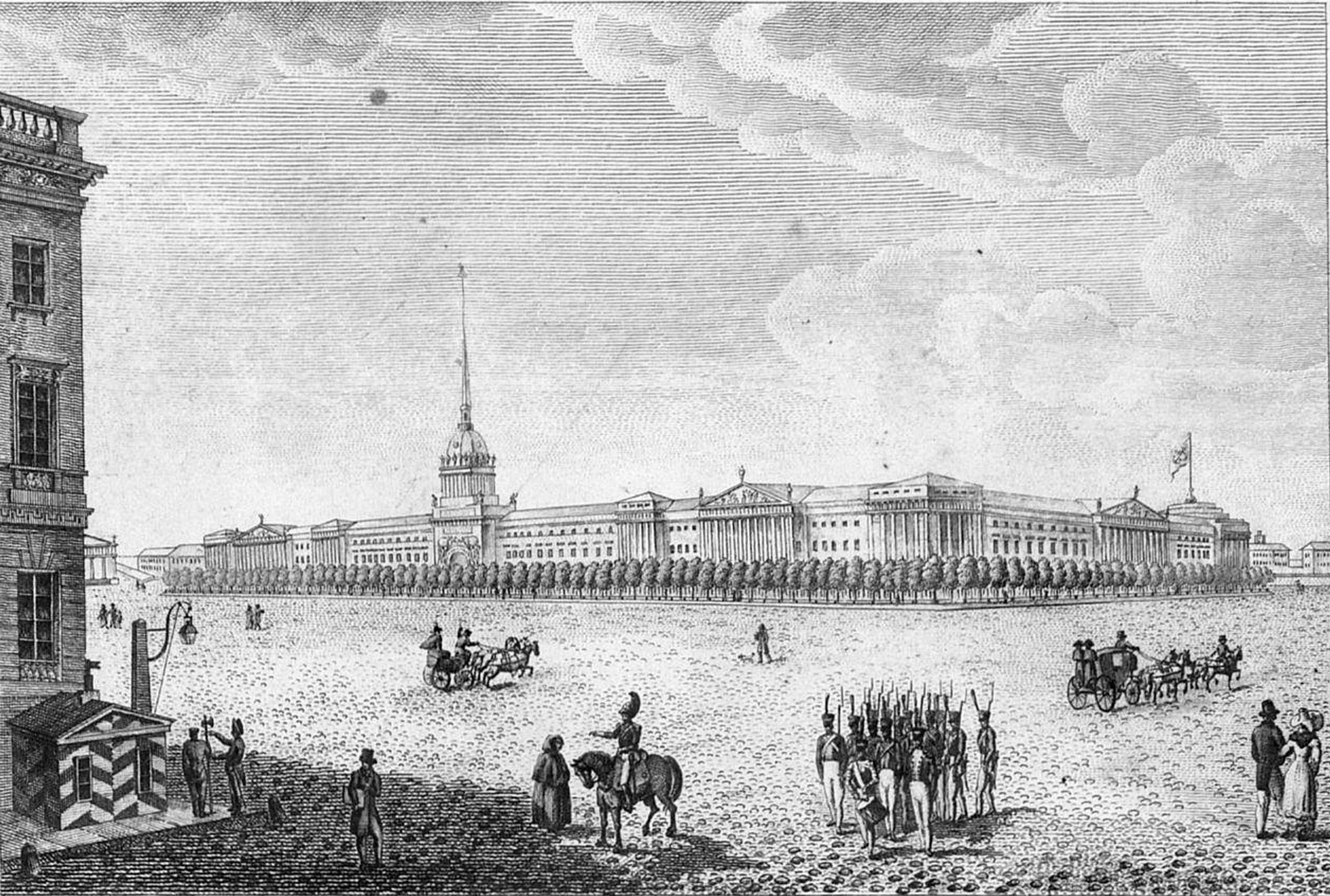 Адмиралтейство в Санкт-Петербурге 19 век