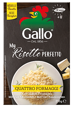 Gallo Fertigrisotto mit 4 Käse 175gr.