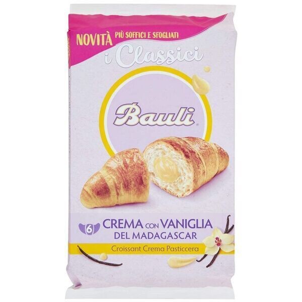 Bauli Croissant Crema con Vanile 300gr. Bauli Croissant Crema con Vanile 300gr.