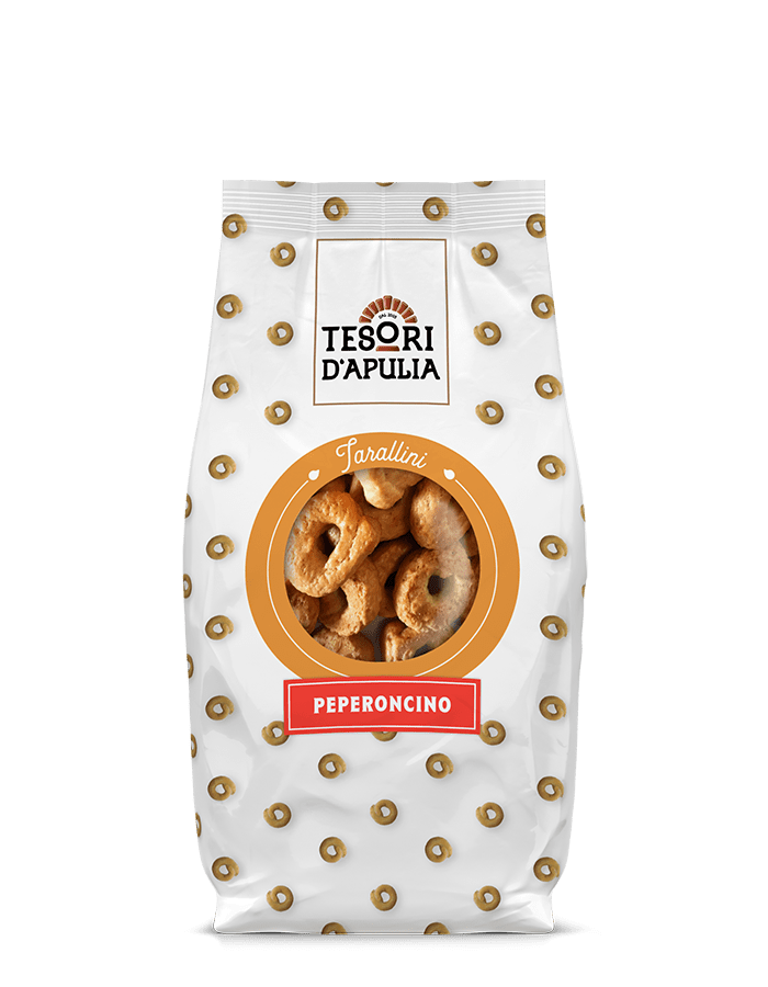 Tesori DÀpullia Tarallini Peperoncini 200gr.