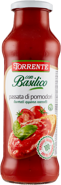 La Torrente Passata con Basilico 700gr. La Torrente Passata con Basilico 700gr.