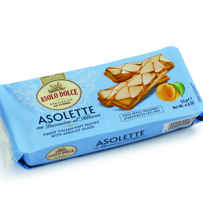 Asolo Dolce Asolette all Albicocca 125gr. Asolo Dolce Asolette all Albicocca 125gr.