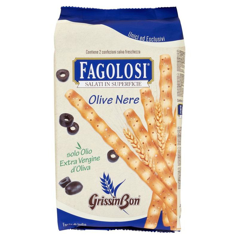Fagolosi Grissini Olive Nere 250gr.