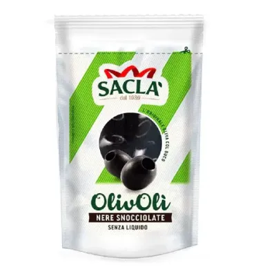 SACLA Olive Nere ohne Stein 75 gr. SACLA Olive Nere ohne Stein 75 gr.