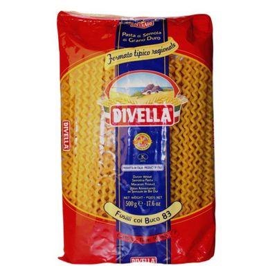 Divella Fusilli col Buco Nr. 83 500gr. Divella Fusilli col Buco Nr. 83 500gr.