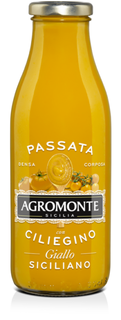 Agromonte Sicilia Passata Ciliegino Giallo 520gr. Agromonte Sicilia Passata Ciliegino Giallo 520gr.
