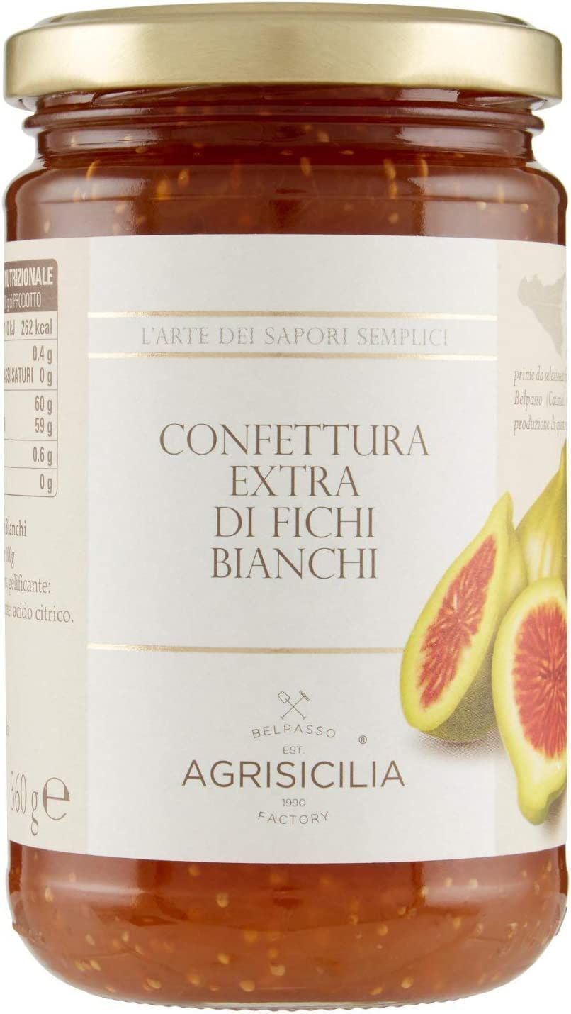 Agrisicilia Confettura Extra Di Fichi Bianchi 360gr.