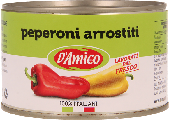 DÀmico peperoni arrostiti "geröstete Paprika" 400gr