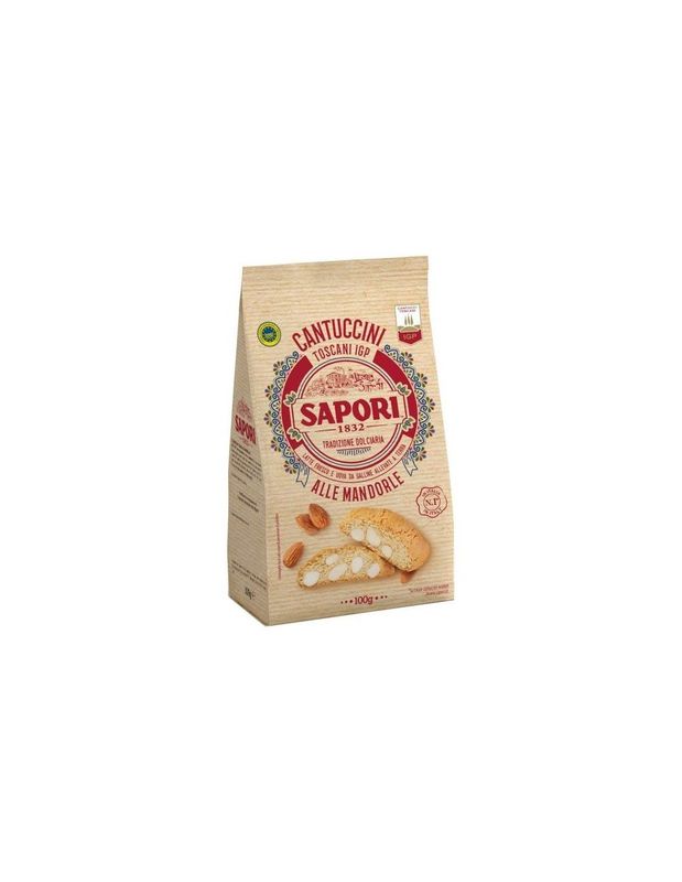Sapori Cantuccini mit Mandeln 100gr. Sapori Cantuccini mit Mandeln 100gr.