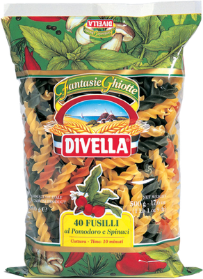 Divella Fusilli al Pomodore & Spinaci  Nr. 40 500gr.