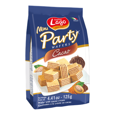Gastone Lago Mini Party Waffeln Cacao 125gr.