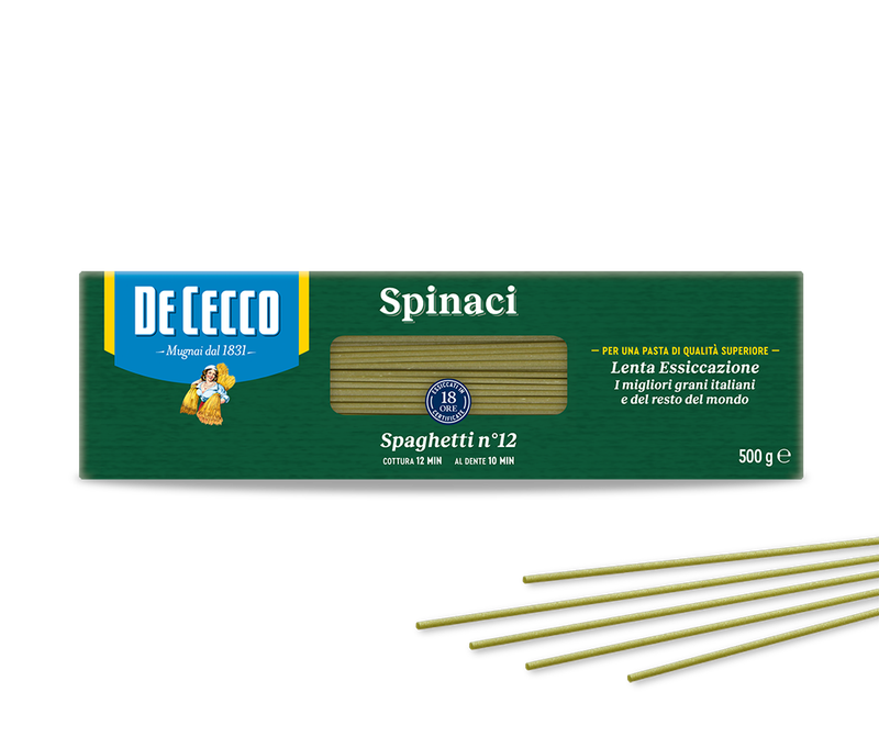 De Cecco Spaghetti Nr. 12 Spinaci 500gr.