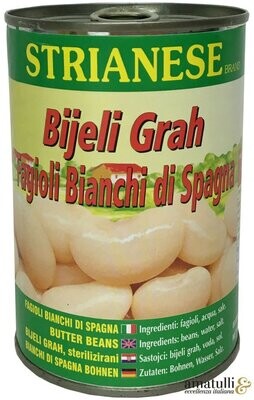 Strianese Weisse Riesenbohnen 400gr Strianese Weisse Riesenbohnen 400gr