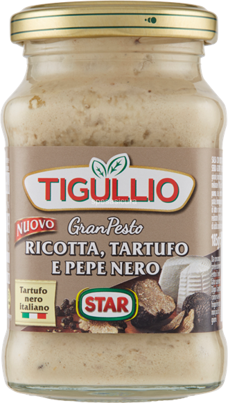 Tigullio Pesto Ricotta, Tartufo E Pepe Nero 185gr. Tigullio Pesto Ricotta, Tartufo E Pepe Nero 185gr.