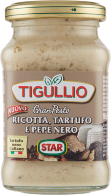Tigullio Pesto Ricotta, Tartufo E Pepe Nero 185gr. Tigullio Pesto Ricotta, Tartufo E Pepe Nero 185gr.