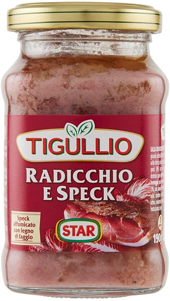 Tigullio Pesto Radicchio mit Speck 190gr. Tigullio Pesto Radicchio mit Speck 190gr.