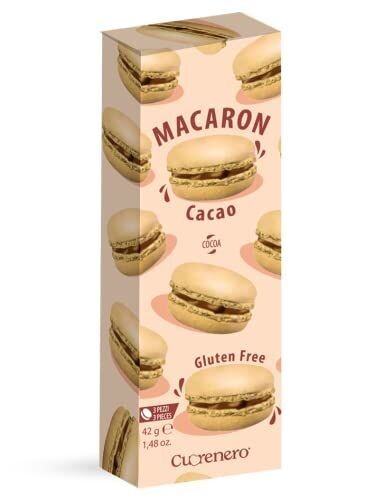 Cucrenero Macaron mit Kakaofüllung Gluten Frei 42gr.