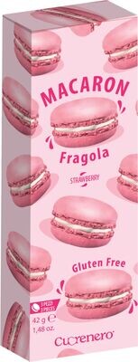 Cucrenero Macaron mit Erdbeerfüllung GLUTEN FREI 42gr. Cucrenero Macaron mit Erdbeerfüllung GLUTEN FREI 42gr.