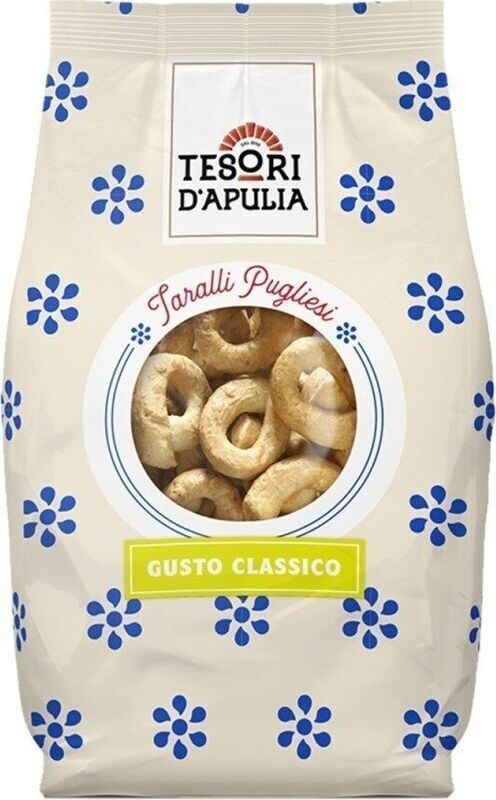 Tesori D`Apuglia Taralli Gusto Classico 400gr. Tesori D`Apuglia Taralli Gusto Classico 400gr.