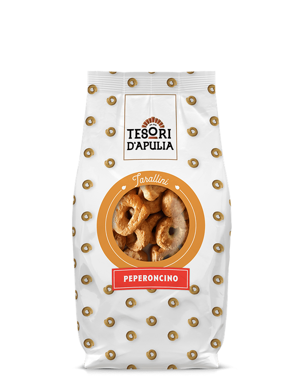 Tesori DÀpullia Tarallini Peperoncini 200gr. Tesori DÀpullia Tarallini Peperoncini 200gr.