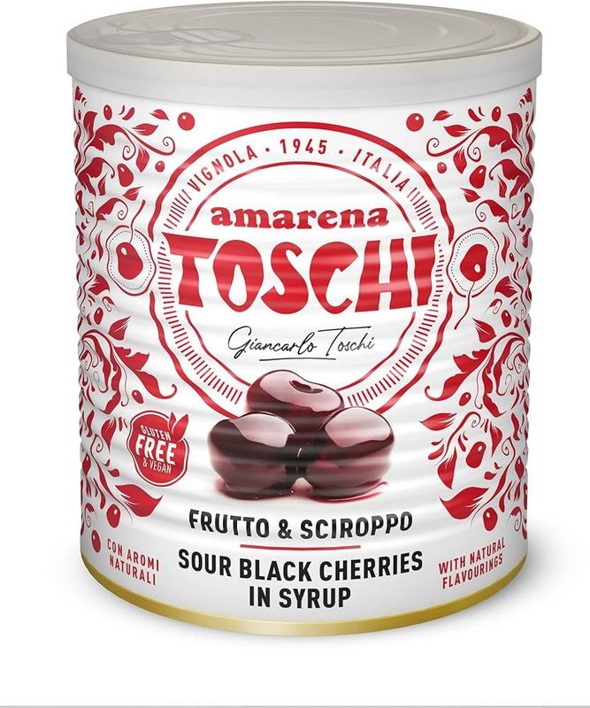 Toschi Amarena dunkle Sauerkirschen in Sirup 400gr. Toschi Amarena dunkle Sauerkirschen in Sirup 400gr.