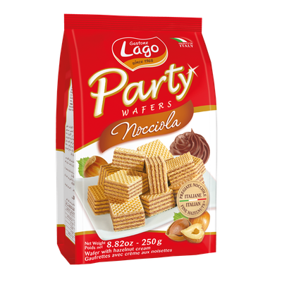 Gastone Lago Mini Party Waffeln Nocciola 125gr. Gastone Lago Mini Party Waffeln Nocciola 125gr.