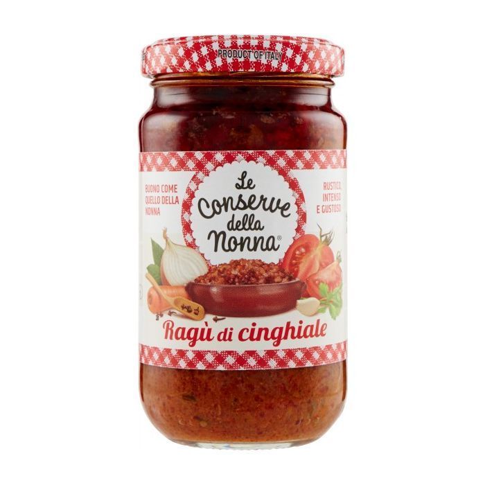 Le Conserve della Nonna Ragù di Cinghiale 190gr. Le Conserve della Nonna Ragù di Cinghiale 190gr.