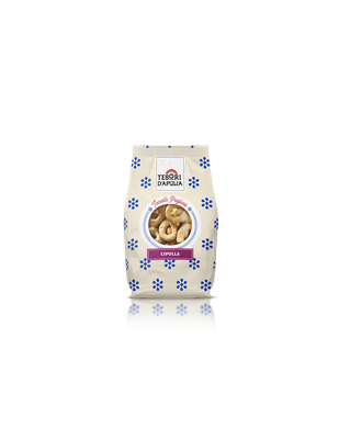 Tesori DÀpulia Taralli Cipolla 400gr. Tesori DÀpulia Taralli Cipolla 400gr.