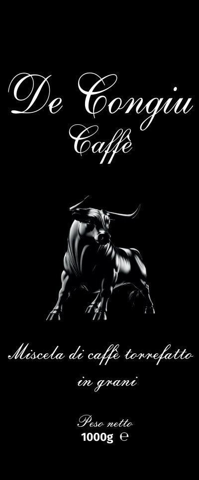 "Caffè De Congiu " TORO NERO" Miscela di caffè torrefato 1Kg