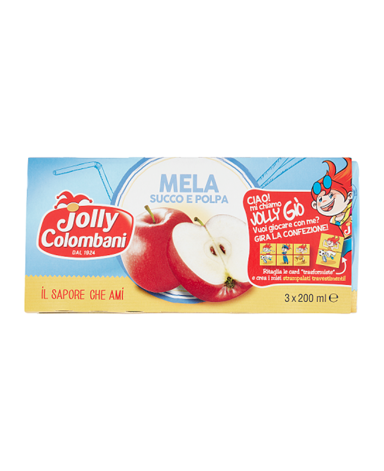Yolly Colombani Succo e Polpa MELA 3x200ml