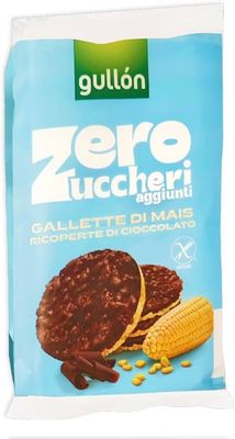 Gullon Maiswaffeln mit Schokolade ohne Zucker 100gr. Gullon Maiswaffeln mit Schokolade ohne Zucker 100gr.