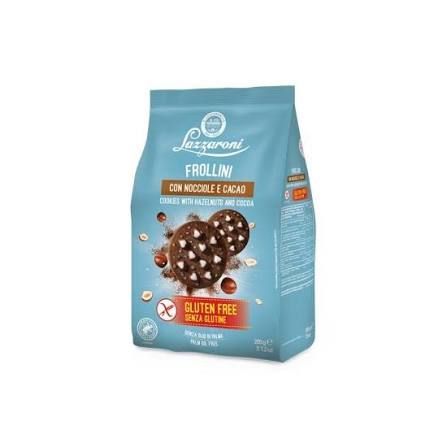 Lazzaroni Frollini Haselnuss und Cacao Gluten Frei 200gr.