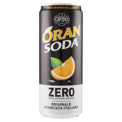 Crodo Orange Soda Zero 0,33cl Crodo Orange Soda Zero 0,33cl