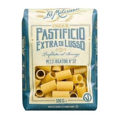La Molisana Extra Lusso Mezzi Rigatoni Nr. 32 500 gr. La Molisana Extra Lusso Mezzi Rigatoni Nr. 32 500 gr.