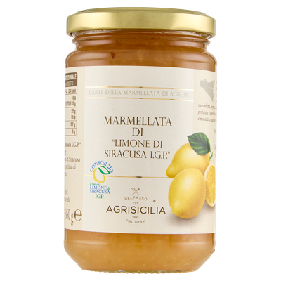 Agrisicilia Zitronenmarmelade 360gr. Agrisicilia Zitronenmarmelade 360gr.